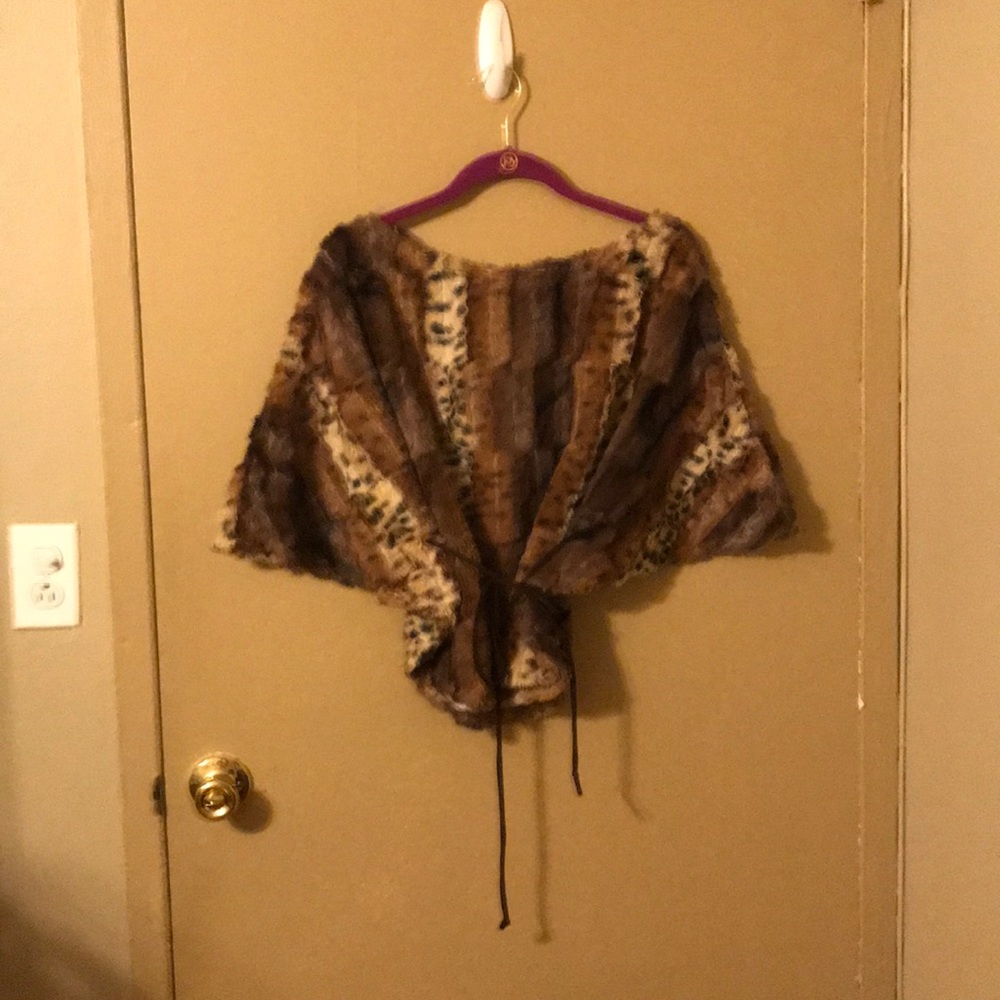 A faux fur cozy sweater